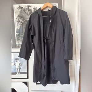 LULU-LEMON waterproof rain coat Black